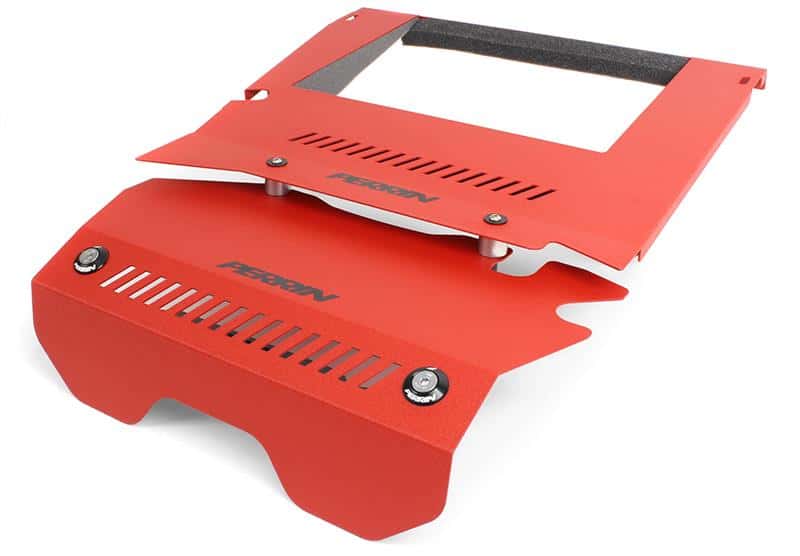 Perrin Performance — PERRIN 15-21 Subaru WRX Engine Cover Kit (Intercooler & Pulley Covers Incl.) - Red - view 1