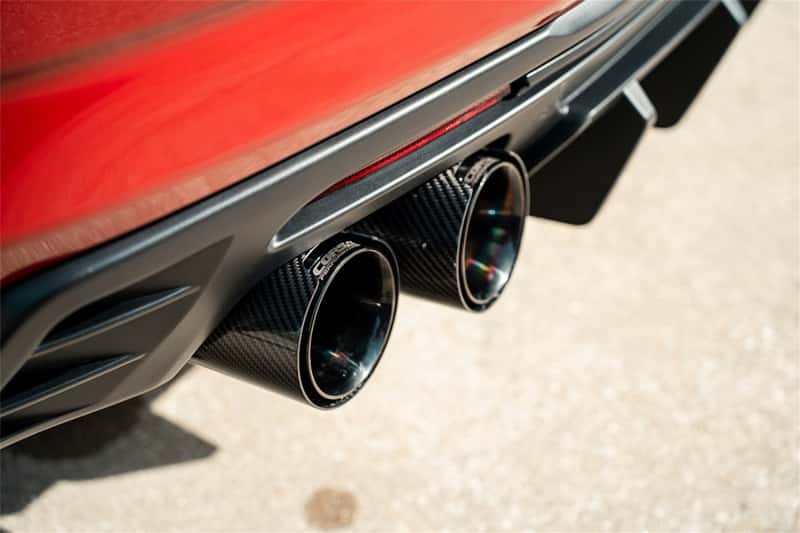 CORSA Performance — Corsa 2016-2024 Chevrolet Camaro SS / ZL1 Valved Axle-Back Exhaust w/ Black Carbon Fiber Quad Tips
Exhaust - view 3