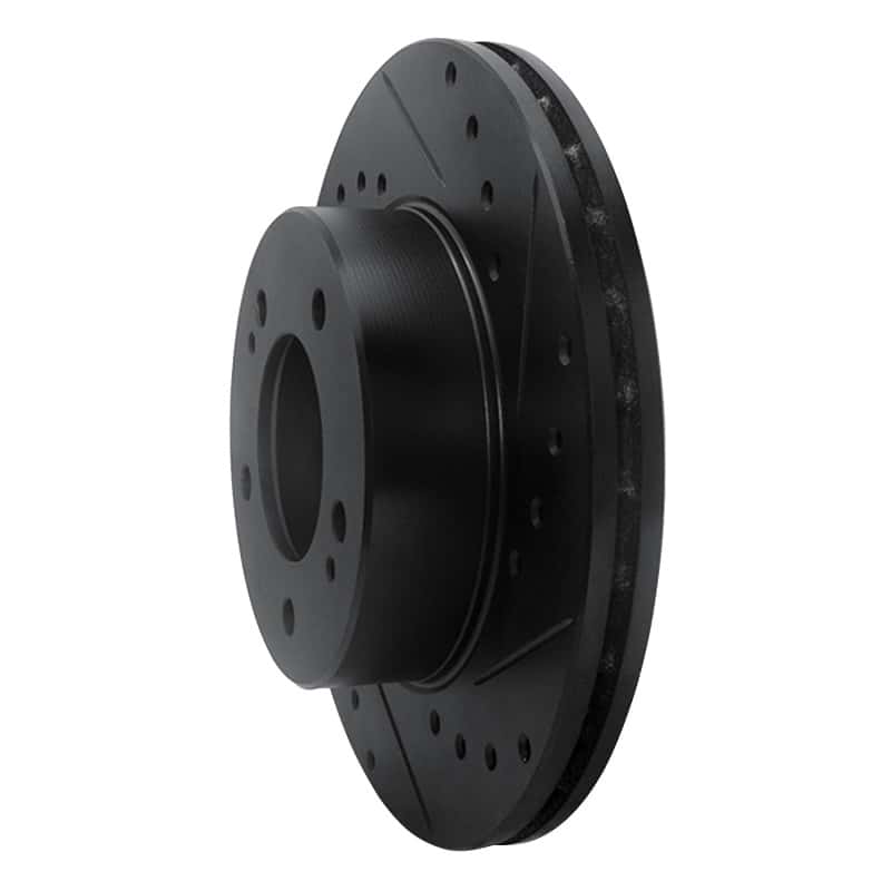 R1 Concepts — R1 83-89 Chrysler Conquest Front Right Drilled & Slotted Black Brake Rotor
R1 Brake Rotor Drill - view 2
