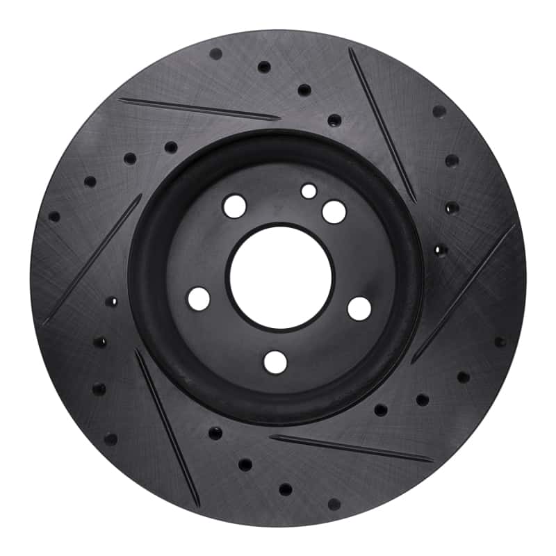 R1 Concepts — R1 16-23 Mercedes-Benz Viano (Mexico) Front Left Drilled & Slotted Black Brake Rotor
R1 Brake Rotor Drill - view 5