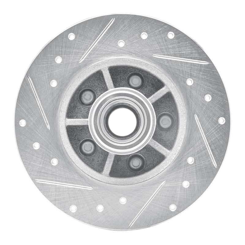R1 Concepts — R1 1984-1987 Pontiac Fiero Front Right Drilled & Slotted Silver Brake Rotor
R1 Brake Rotor Drill - view 5