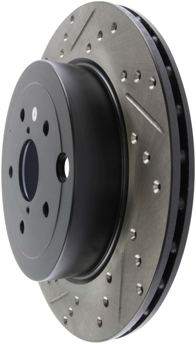 Stoptech — StopTech 08+ Subaru STI (Will Not Fit 05-07) Slotted & Drilled Sport Brake Rotor
StopTech Slotted & Drilled Sport Brake Rotor
Disc Brake Rotor
Slot/Drill Rotor - view 4