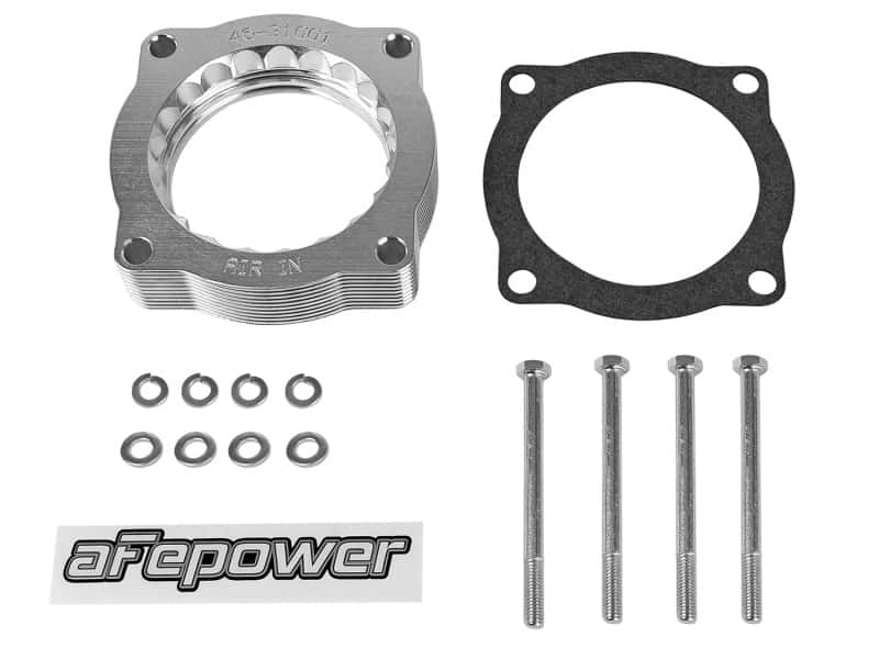 aFe — aFe Silver Bullet Throttle Body Spacer N62 Only BMW (E53) 04-09 5series (E60) 04-09 6series (E63/64)
Throttle Body Spacer
TBdySpacer - view 5