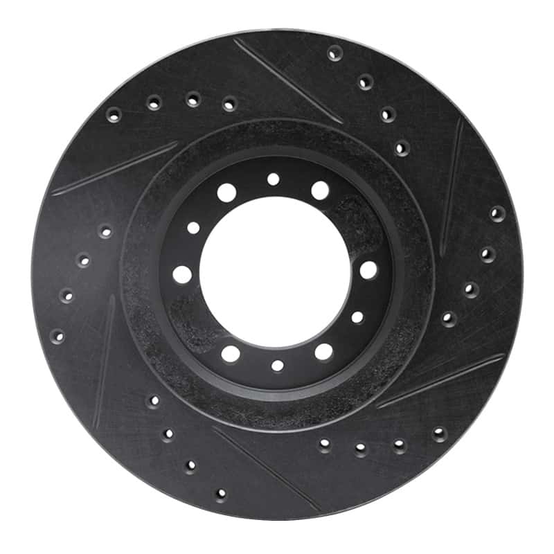 R1 Concepts — R1 90-04 Mitsubishi Montero Sport (USA/Canada) Front Left Drilled & Slotted Black Brake Rotor
R1 Brake Rotor Drill - view 5