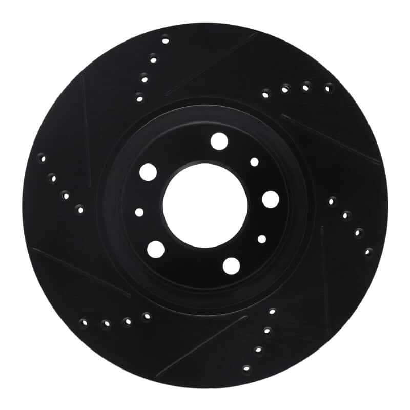 R1 Concepts — R1 06-10 Pontiac Solstice Front Right Drilled & Slotted Black Brake Rotor
R1 Brake Rotor Drill - view 5