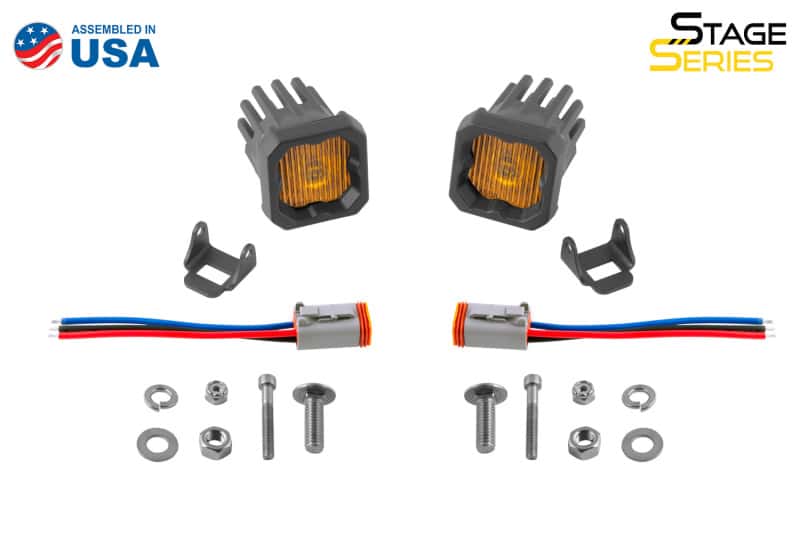 Diode Dynamics — Diode Dynamics Stage Series C1 LED Pod - Yellow SAE Fog Standard ABL (Pair) - view 4