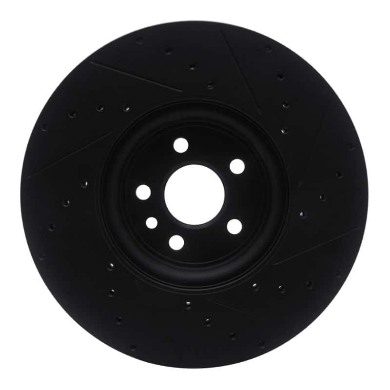 R1 Concepts — R1 2017-2020 Jaguar F-Pace Front Left Drilled & Slotted Black Brake Rotor
R1 Brake Rotor Drill - view 5
