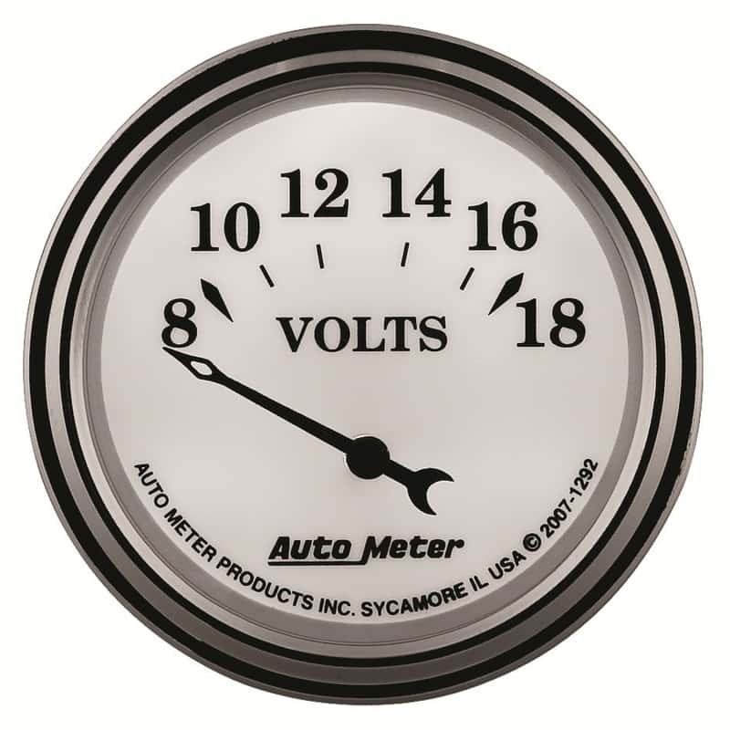 AutoMeter — AutoMeter Gauge Voltmeter 2-1/16in. 18V Elec Old Tyme White II
2-1/16" VOLTMETER, 8 - view 10