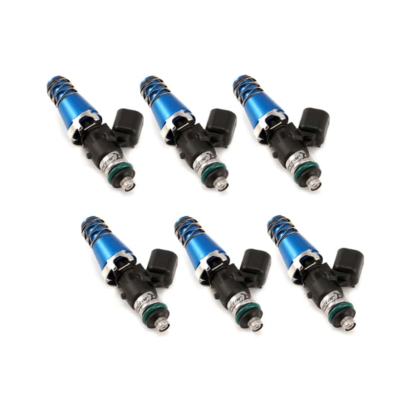 Injector Dynamics — Injector Dynamics 1340cc Injectors - 60mm Length - 11mm Blue Top - 14mm Lower O-Ring (Set of 6) - view 1