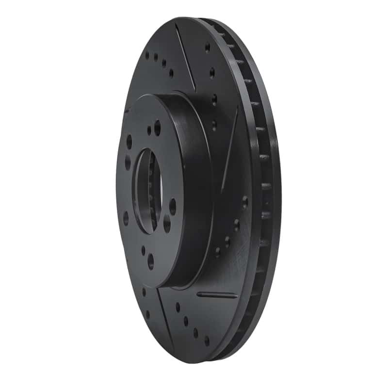R1 Concepts — R1 91-01 Acura Integra Front Right Drilled & Slotted Black Brake Rotor
R1 Brake Rotor Drill - view 2