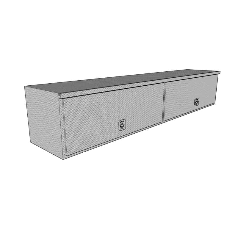 Westin — Westin/Brute High Cap HD Top Sider 16in x 96in w/flip up Doors - Aluminum
ToolBxTrkBedSideRail - view 3