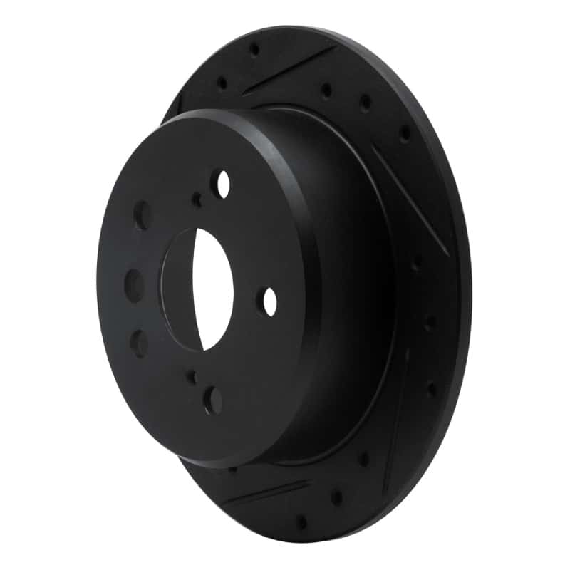 R1 Concepts — R1 92-03 Lexus ES300 Rear Left Drilled & Slotted Black Brake Rotor
R1 Brake Rotor Drill - view 2