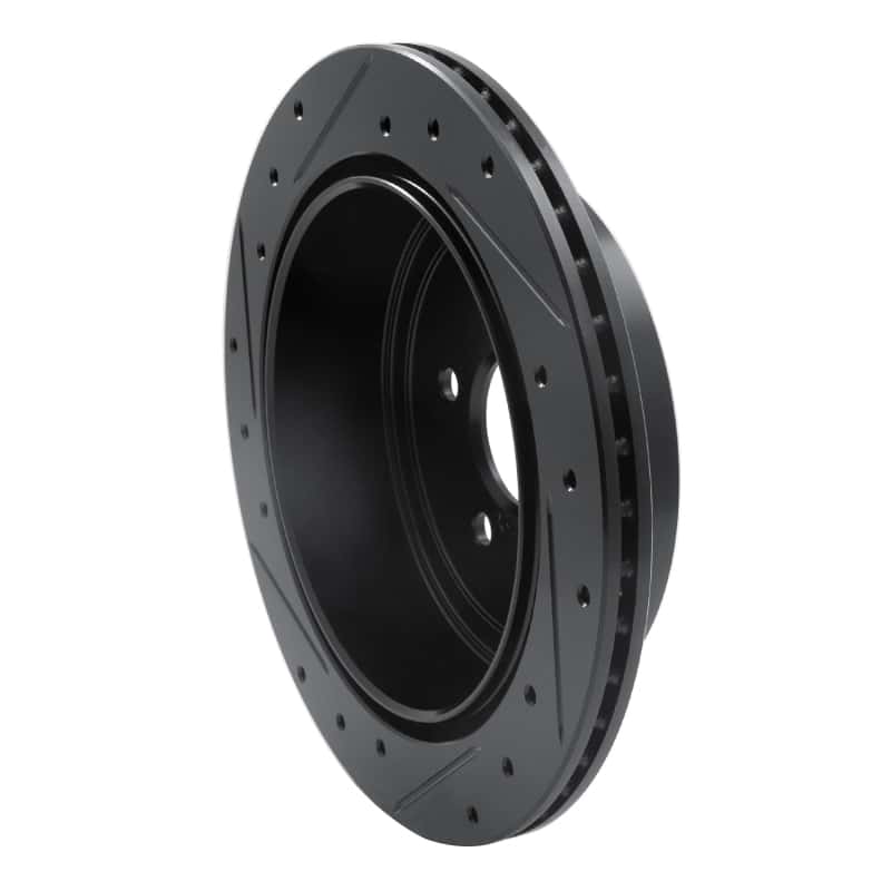 R1 Concepts — R1 10-25 Scion FR-S Rear Right Drilled & Slotted Black Brake Rotor
R1 Brake Rotor Drill - view 4
