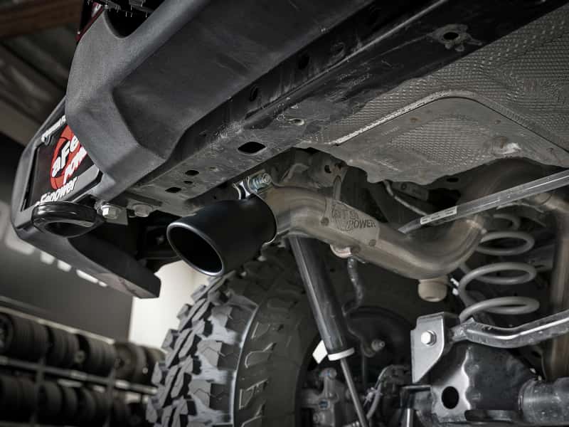 aFe — aFe MACH Force-Xp Axle-Back Hi-Tuck Exhaust System w/Black Tip 18-19 Jeep Wrangler (JL) V6 3.6L
Cat-Back Exhaust - view 7