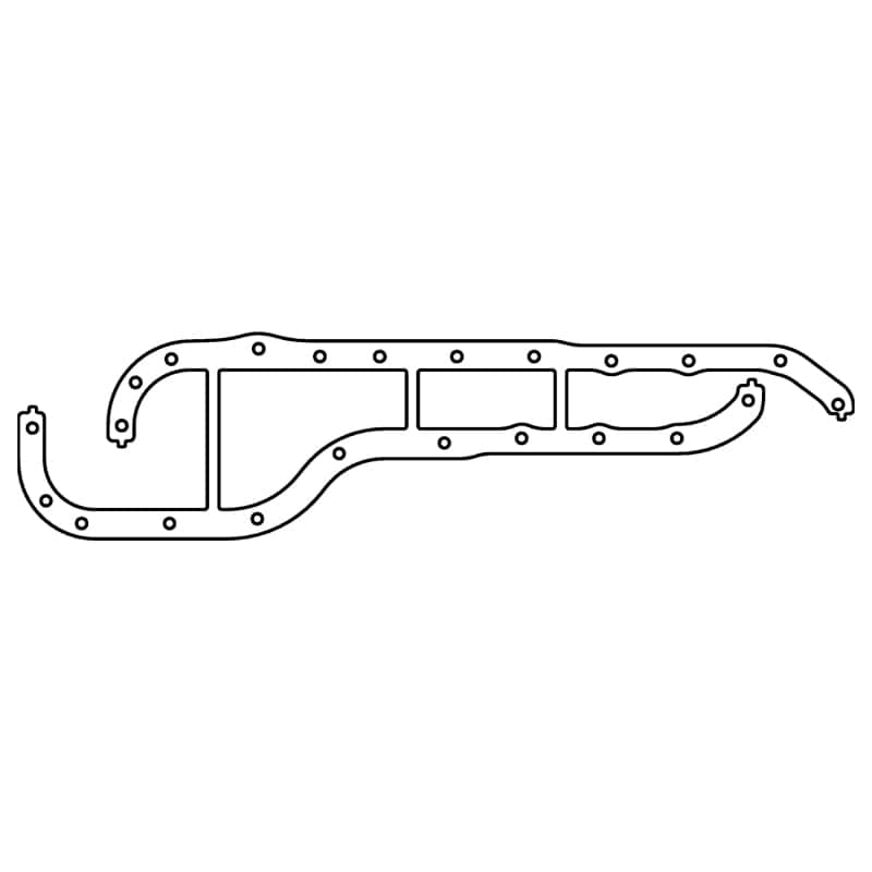 Cometic Gasket — Cometic Ford EAO Cosworth YB .060in AFM Oil Pan Gasket - Pan Rails Only
Oil Pan Gasket - view 1