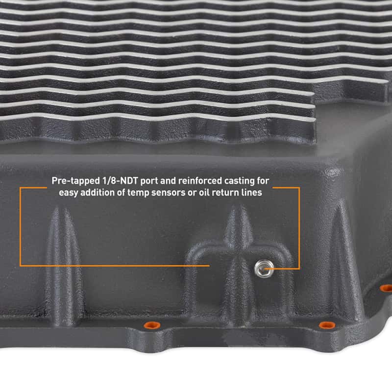 Mishimoto — Mishimoto 2011+ Powerstroke 6R140 Transmission Pan - Cast - GR
Trans Oil Pan - view 8