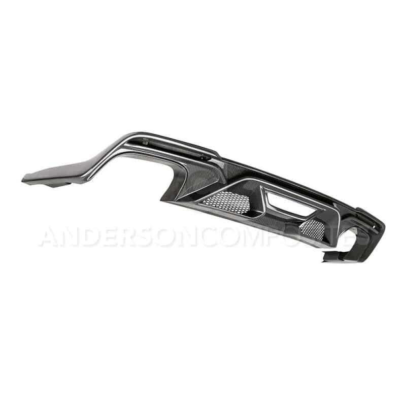 Anderson Composites — Anderson Composites 2020 Ford Mustang/Shelby GT500 Carbon Fiber Rear Diffuser - view 1