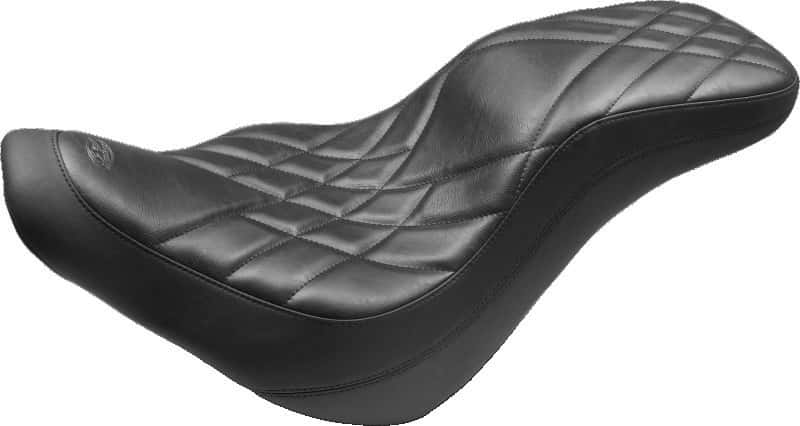 Mustang Motorcycle — Mustang 18-21 Harley Fat Bob Standard Touring Recessed Passenger Seat - Black - view 2