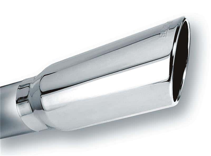 Borla — Borla 4in Inlet 5in Round Rolled Angle Cut w/ Clamp x 14in Long Exhaust Tip
ExhstTailPipeTip
Tip - Round - view 2