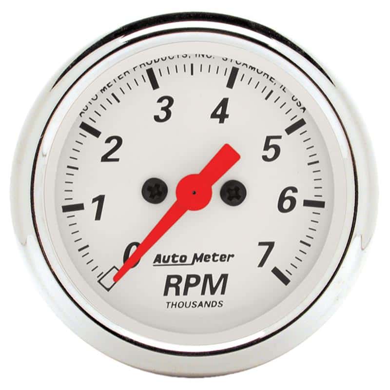 AutoMeter — Autometer Arctic White 2-1/16in 7k RPM In-Dash Tachometer
GA 2" TACH 7K RPM AW - view 2