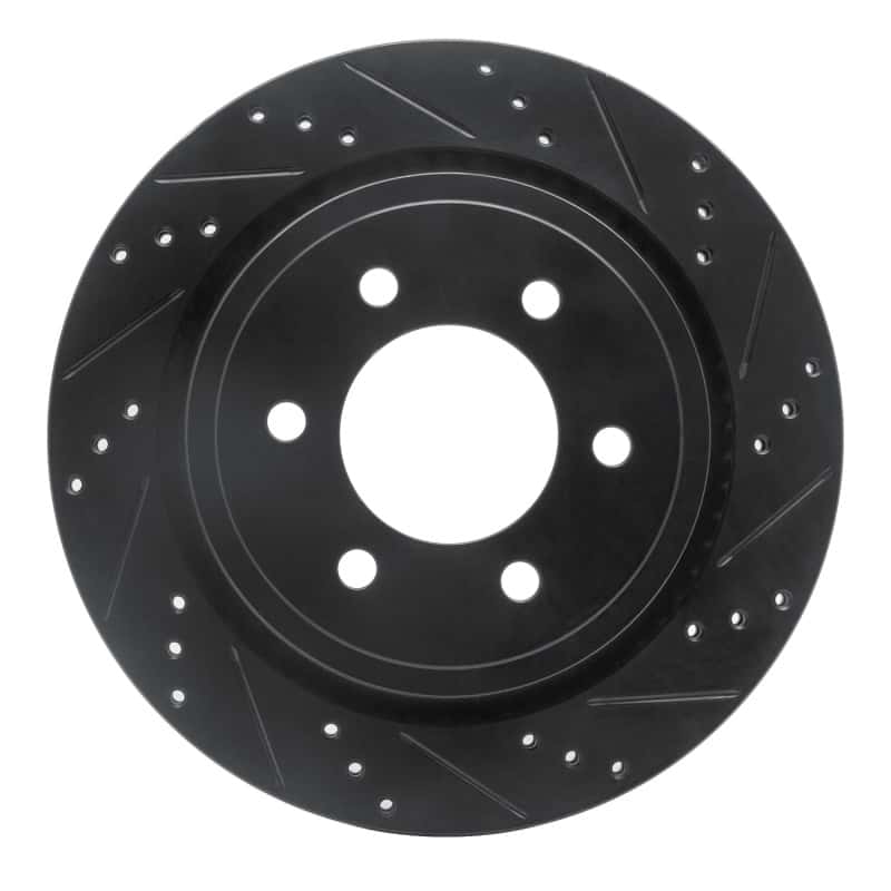 R1 Concepts — R1 15-17 Ford F-150 RWD Rear Right Drilled & Slotted Black Brake Rotor
R1 Brake Rotor Drill - view 1