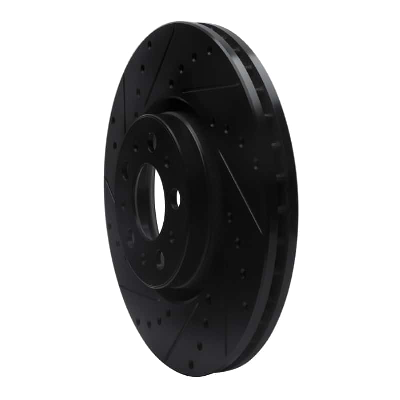 R1 Concepts — R1 03-09 Volvo S60 Front Left Drilled & Slotted Black Brake Rotor
R1 Brake Rotor Drill - view 2