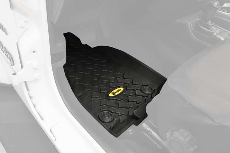 Bestop — Bestop 20-26 Jeep Gladiator / 18-26 Wrangler JL Front Floor Mats (Black) - view 2