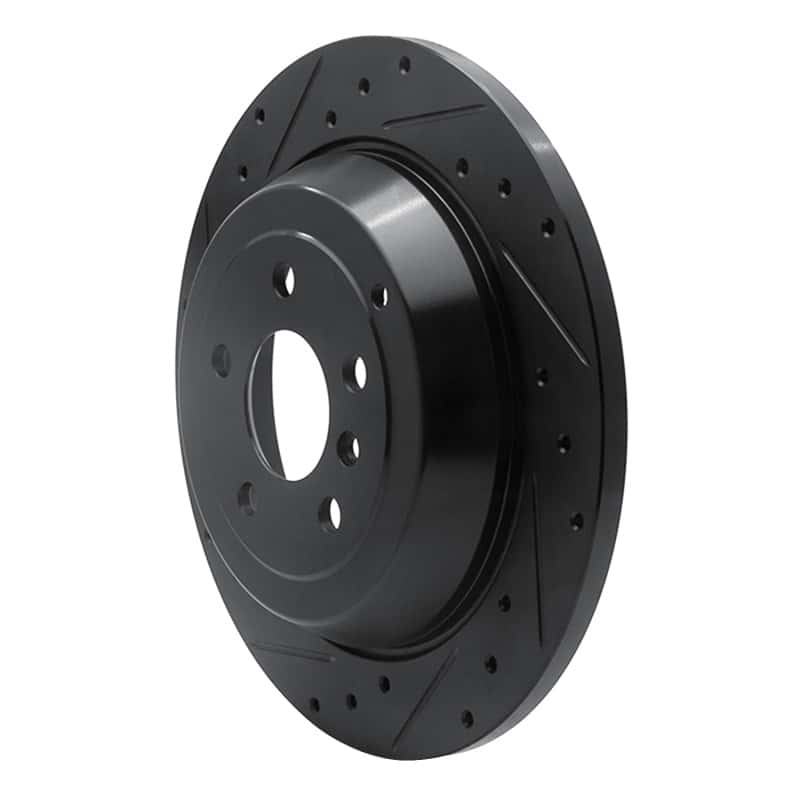 R1 Concepts — R1 06-12 Mercedes-Benz R320 Rear Left Drilled & Slotted Black Brake Rotor
R1 Brake Rotor Drill - view 2