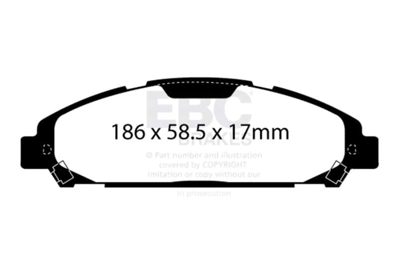 EBC — EBC brake Ultimax2 brake Pads
Disc Brake Pad - view 1