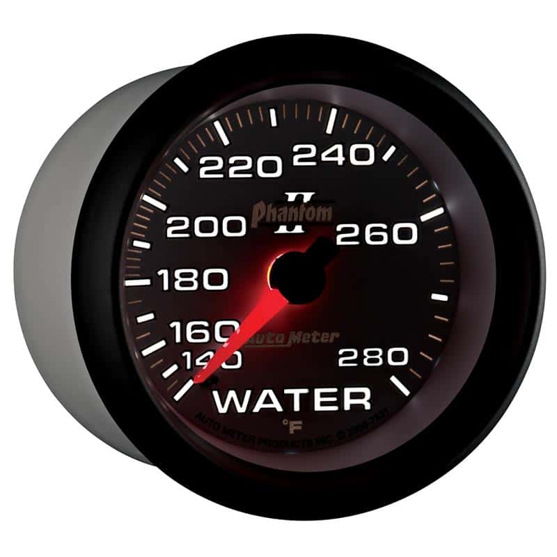 AutoMeter — Autometer Phantom II 2-5/8in 140-280 Degree F Mechanical Water Gauge
2-5/8" WATER TEMP, 1 - view 7