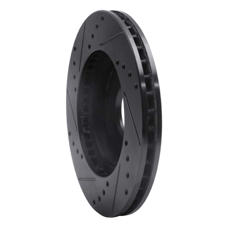 R1 Concepts — R1 1995-2004 Ford CONTOUR Front Right Drilled & Slotted Black Brake Rotor
R1 Brake Rotor Drill - view 4