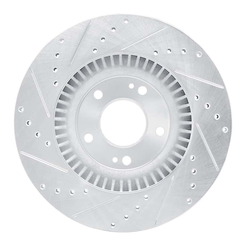 R1 Concepts — R1 13-20 Hyundai SANTA FE Front Right Drilled & Slotted Silver Brake Rotor
R1 Brake Rotor Drill - view 5