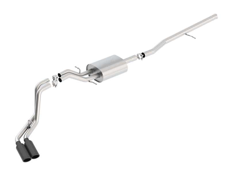 Borla — Borla S-Type Cat-Back 14-15 Sierra 1500 Std Bed/CC Short Bed 143.5in WB Side Exit Exhaust Black Tips
Cat-Back System
ExhstSysKt - view 1