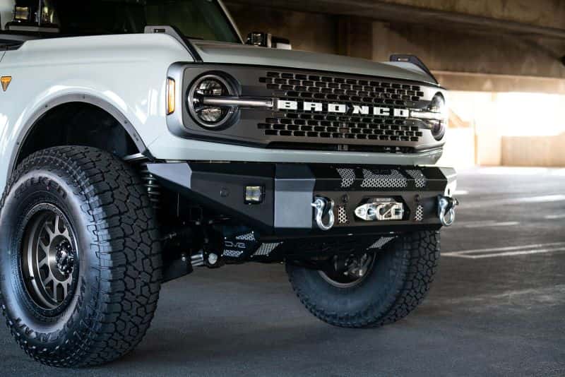 DV8 Offroad — DV8 Offroad 2021+ Ford Bronco Front Bumper Winch Capable w/ Optional Bull Bar/Aux Light Opening - view 8