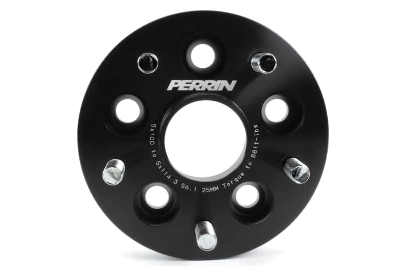 Perrin Performance — PERRIN Subaru/Toyota/Scion 25mm Wheel Adapter (Bolt-On Type) 5x100 to 5x114.3 w/56mm Hub - Pair
paPSP-WHL-226BK - view 3