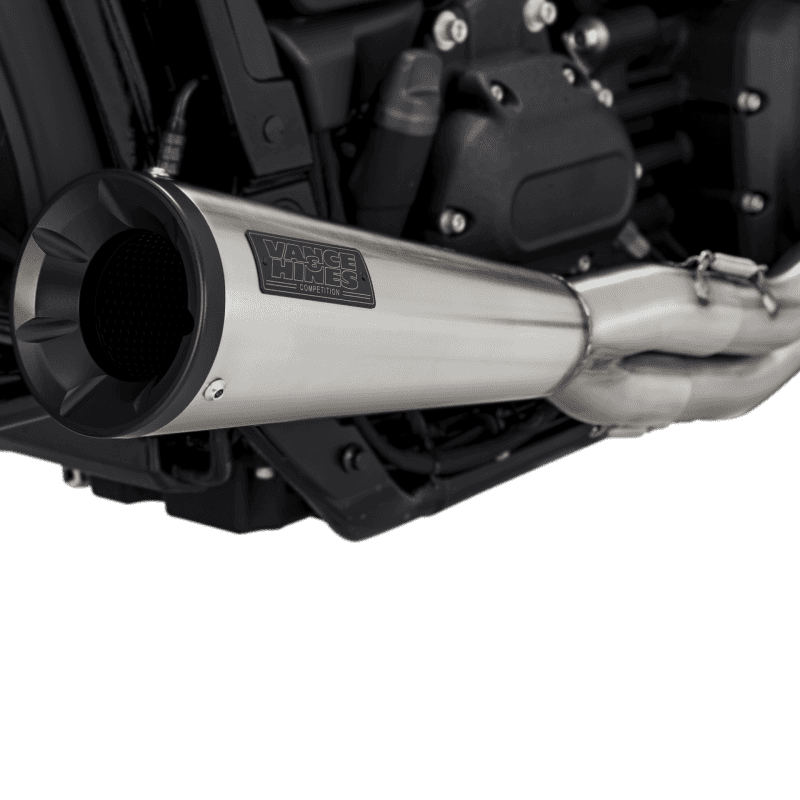 Vance and Hines — Vance & Hines HD Softail Fat Bob 18-22 Upsweep SS 2-1 PCX Full System Exhaust - view 1
