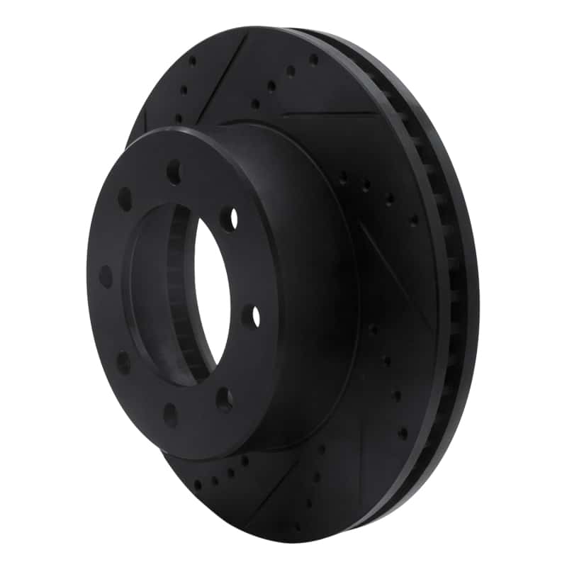R1 Concepts — R1 09-25 Dodge Ram 2500 Front Left Drilled & Slotted Black Brake Rotor
R1 Brake Rotor Drill - view 2