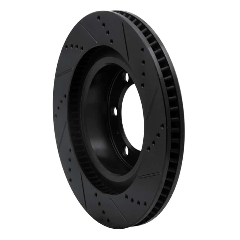 R1 Concepts — R1 10-24 Lexus GX460 Front Left Drilled & Slotted Black Brake Rotor
R1 Brake Rotor Drill - view 4