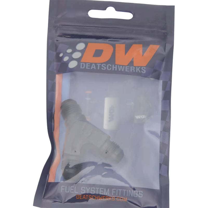 DeatschWerks — DeatschWerks 6AN Male Flare to 6AN Male Flare to 6AN Male Flare Y Fitting - Anodized Matte Black
Lines & Fittings - view 2