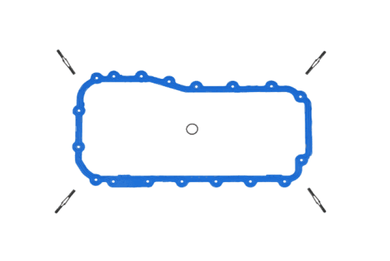 Fel-Pro — Fel-Pro 07-11 Wrangler Engine Oil Pan Gasket Set - PermaDry Molded Rubber Oil Pan SnapUps Included - view 2