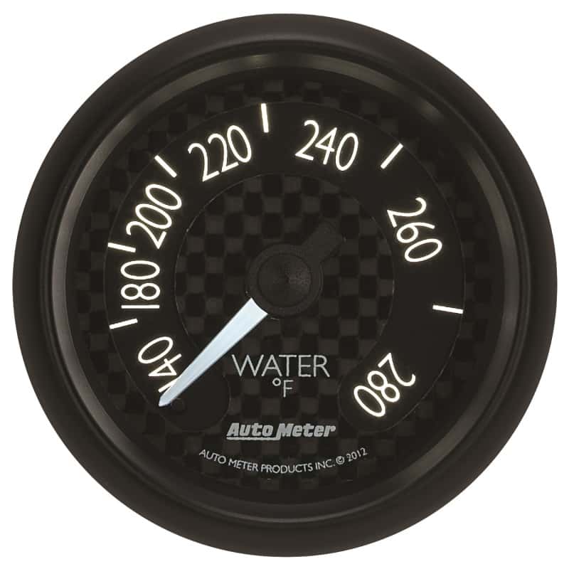 AutoMeter — Autometer GT Series 52mm Mechanical 140-280 Deg F Water Temperature Gauge
2-1/16" WATER TEMP, - view 10