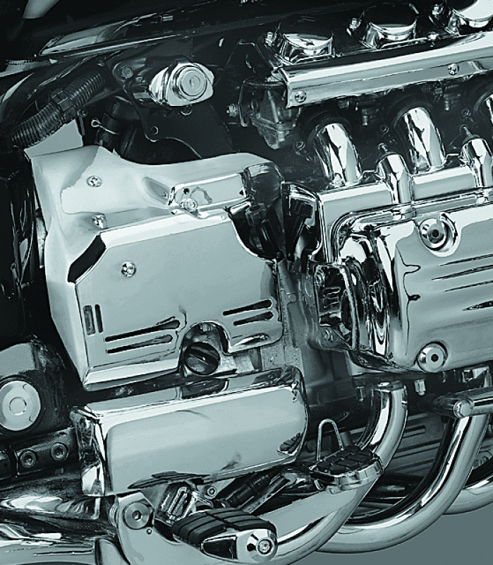 Kuryakyn — Kuryakyn Transmission Side Cover Set 97-04 Honda Valkyrie Chrome - view 2