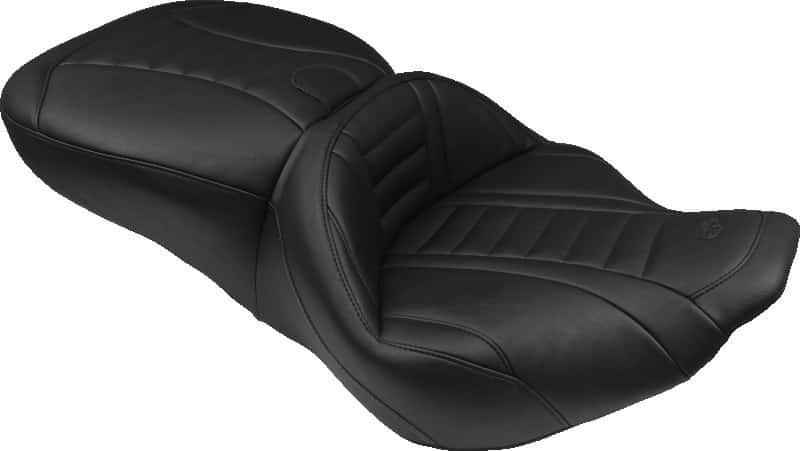 Mustang Motorcycle — Mustang 04-21 Harley Sportster Wide Tripper Solo Seat - Black - view 1