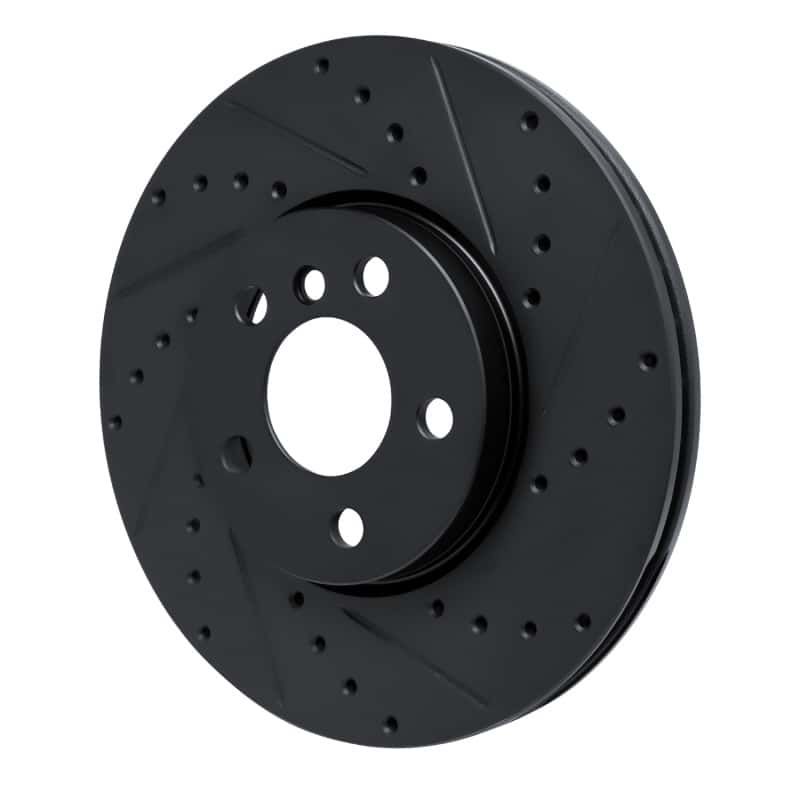 R1 Concepts — R1 16-24 Mini Cooper (Excl Clubman) Front Right Drilled & Slotted Black Brake Rotor
R1 Brake Rotor Drill - view 2