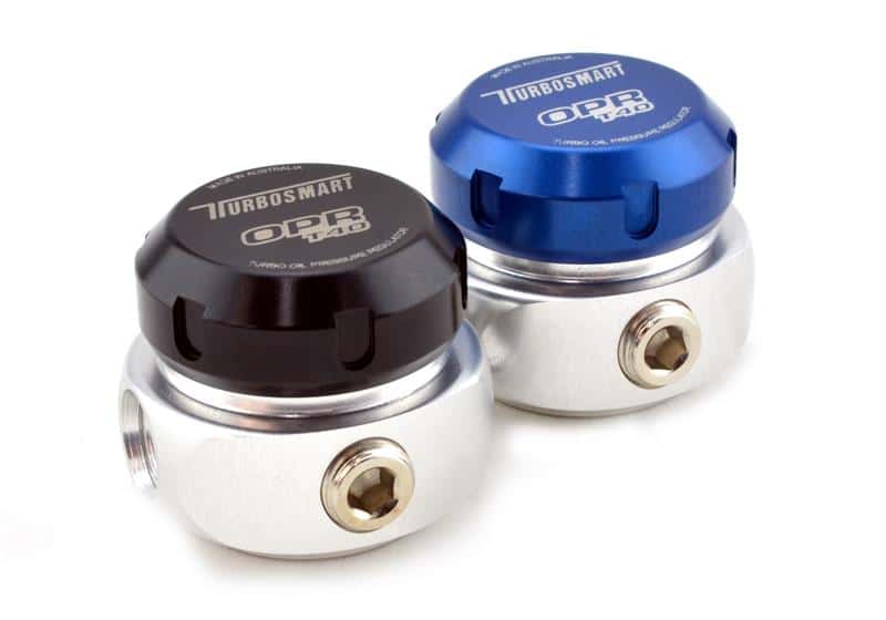 Turbosmart — Turbosmart T40 Oil Pressure Regulator - Blue
Oil Pressure Reg. - view 2