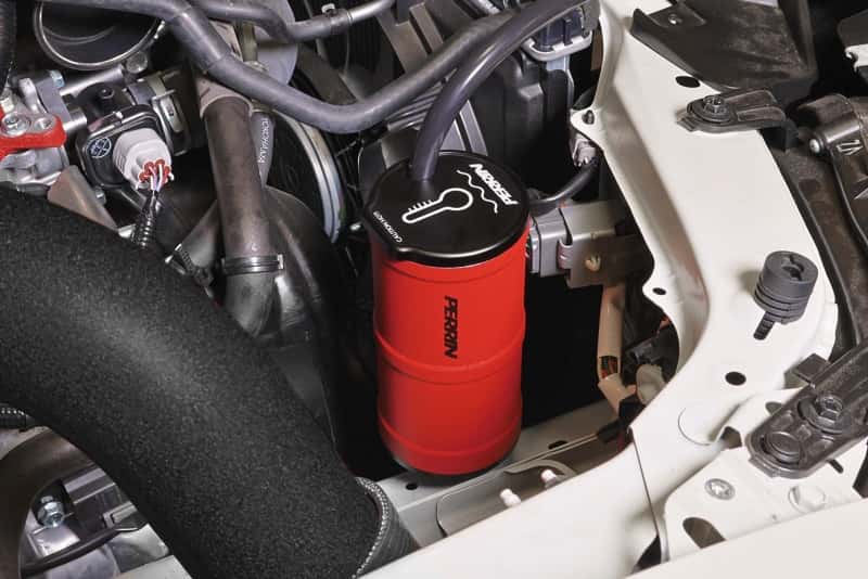 Perrin Performance — PERRIN 02-25 Subaru WRX / 04-21 STI / 13-26 BRZ/GR86/FRS/86 Coolant Overflow Tank - Red - view 9
