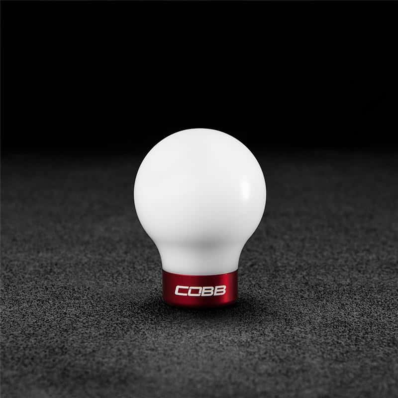 COBB — Cobb 07-13 Mazdaspeed3 & 06-07 Mazdaspeed6 Shift Knob - White Knob w/Race Red Base - view 3