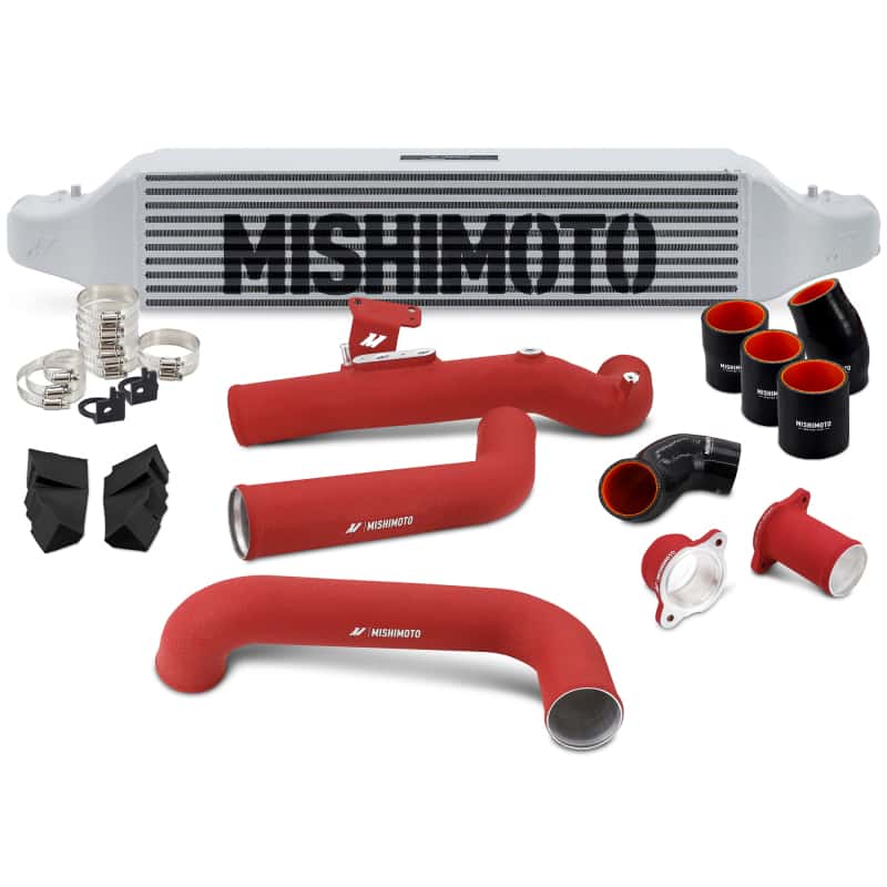 Mishimoto — Mishimoto 2022+ Honda Civic 1.5T Intercooler Kit - Silver Intercooler - Red Pipes
Intercooler Kit - view 1
