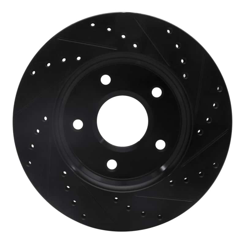 R1 Concepts — R1 08-16 Chrysler Town & Country Front Left Drilled & Slotted Black Brake Rotor
R1 Brake Rotor Drill - view 5