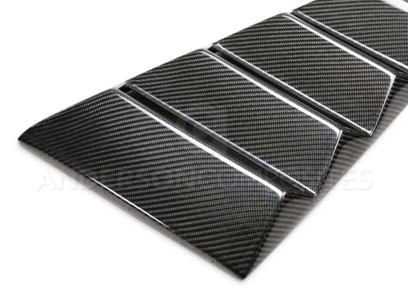 Anderson Composites — Anderson Composites 2015-2017 Ford Mustang Type-V Style Window Louvers - Vented - view 5